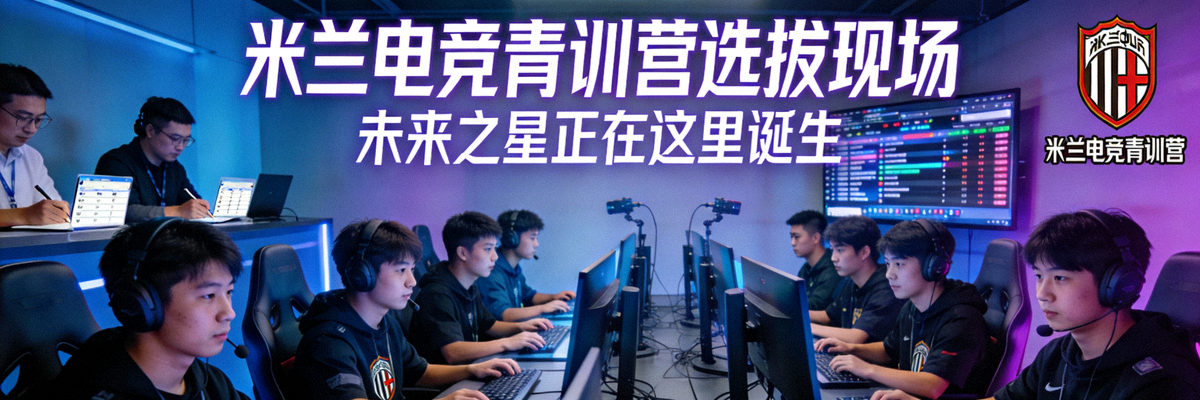 米兰电竞青训营选拔现场 - 未来之星正在这里诞生