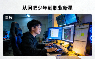 米兰电竞青训选手'星辰'在训练基地刻苦练习 - 从网吧少年到职业新星